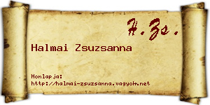 Halmai Zsuzsanna névjegykártya