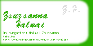 zsuzsanna halmai business card